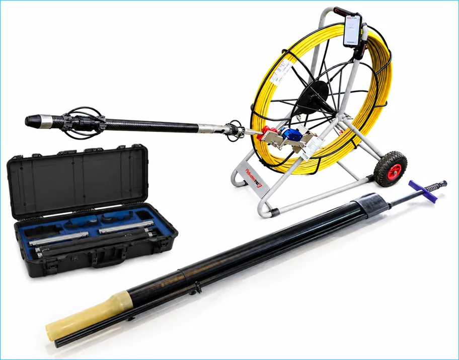 IBT Gyro kit: the gyro probe, its carry case, the rodder reel and the Feeder Pole